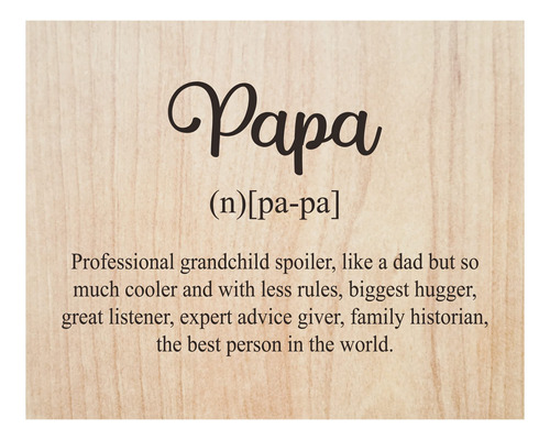 Papa, Como Un Padre - Arte De Pared Familiar Inspirador Insp