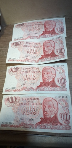 Lote De Billetes De $100 Antiguos Correlativos Sin Usar