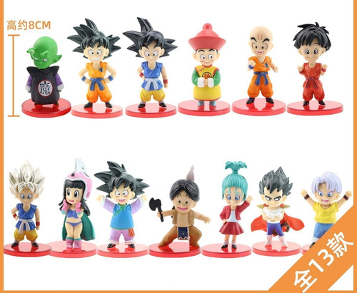 Imagen 2 de 6 de Set 13 Figuras Dragon Ball Z 9cm