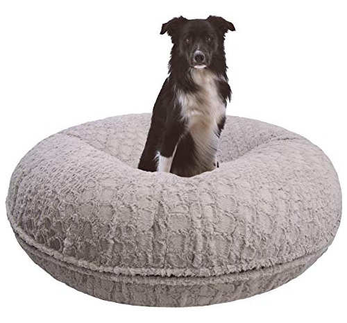 Bessie And Barnie Bagel - Cama Para Perro De Piel Sintética