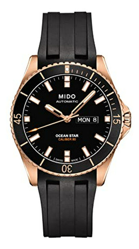 Mido Ocean Star Capitán V M******* Negro - Negro Reloj De Go