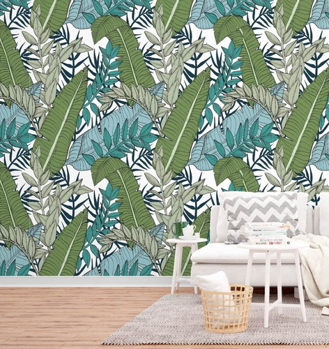 Imagen 7 de 10 de Vinilos Decorativos Pared Empapelado Tropical