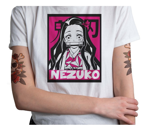 Polera Demon Slayer Kimetsu Anime Netsuko Hombre Mujer 6