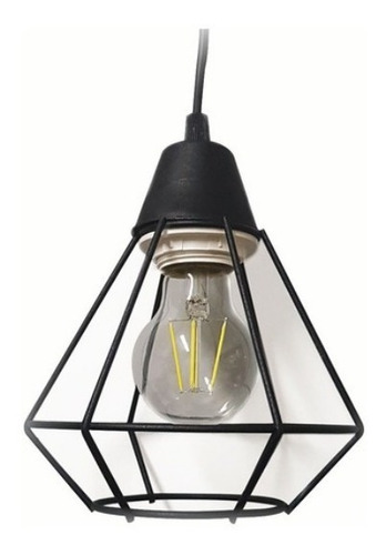 Lámpara led de techo Ferrolux C-1003 color negro texturado 220V