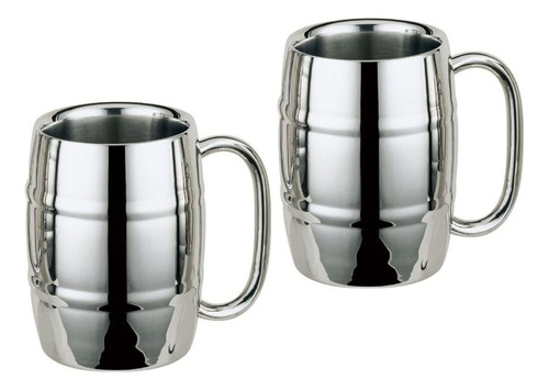 2 Pcs De Acero Inoxidable, Taza De Barril, Café, Cerveza.