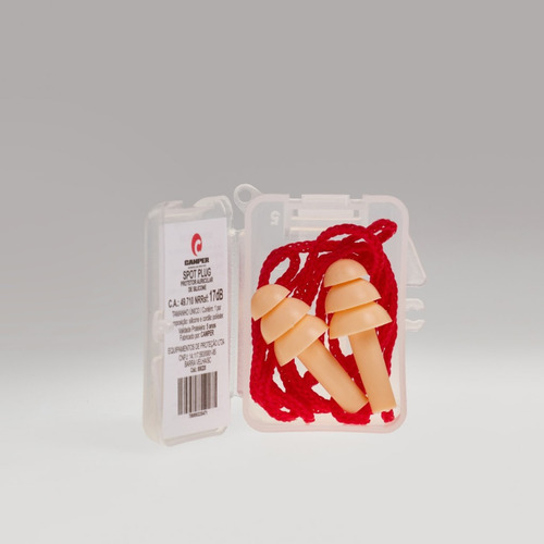 Kit 50 Protetor Auricular Plug Silicone 17db Camper