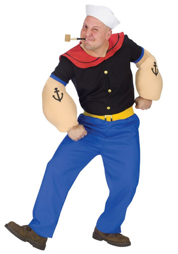 Disfraz Para Hombre Popeye Halloween 