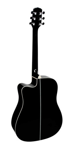 Imagem 3 de 6 de Violão acústico Giannini Performance GF-1D CEQ Agathis para destros translucent black verniz brilhante