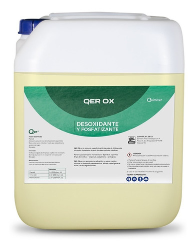 Removedor De Oxido Qer Ox 20lts