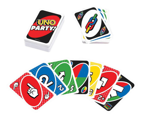 Uno Party, Juego De Cartas, Juego De Mesa Familiar, 7+ Años