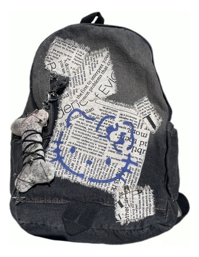 Alm Gradiente Vaquero Mochila Cute Hueso Colgante Bolsa