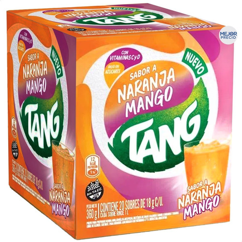 Imagen 1 de 7 de Jugo Tang Naranja Mango Sin Tacc Caja X 20u - Mejor Precio