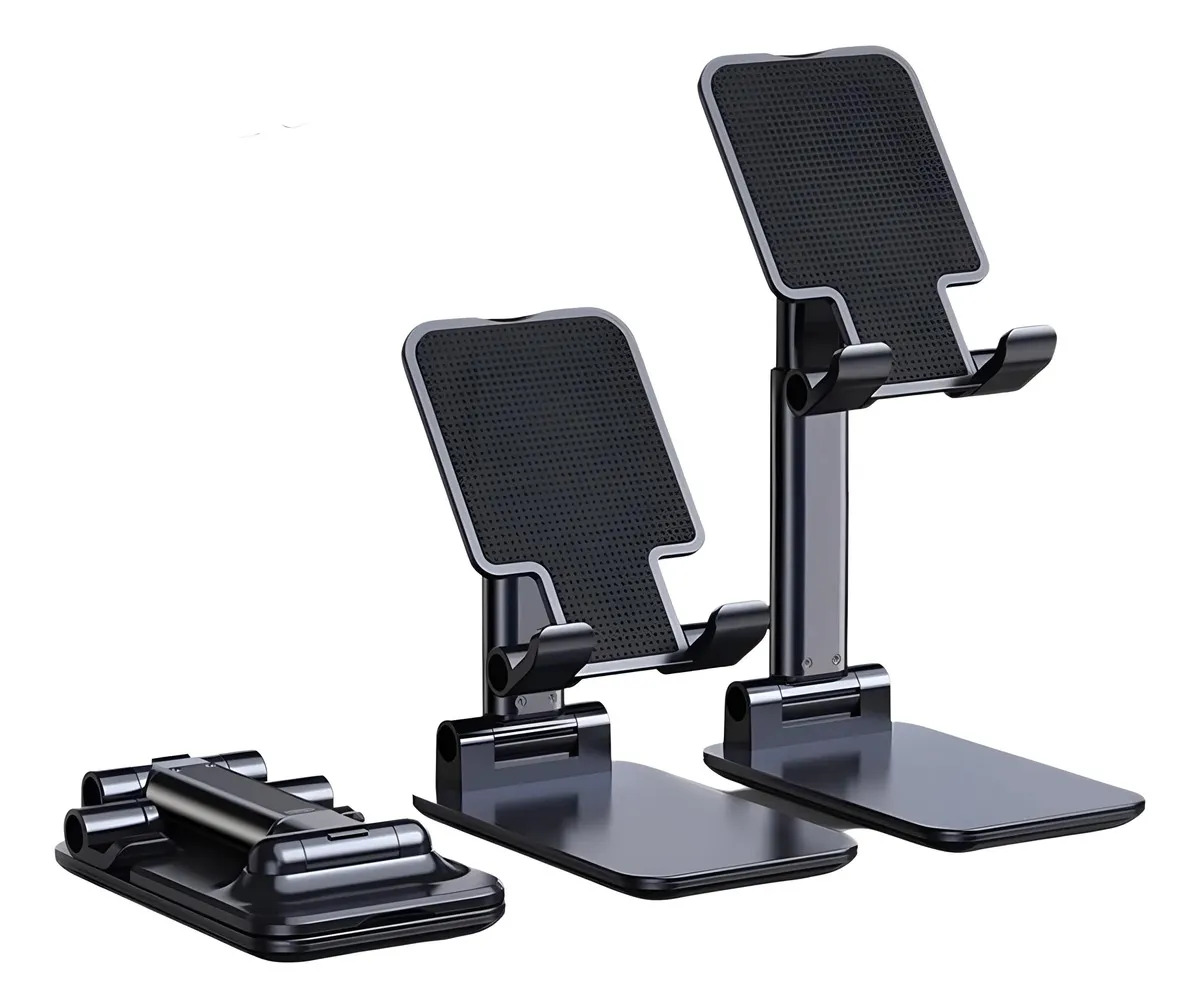 Suporte Celular Tablet Dobravel Ajustável Giratório Mesa Pto