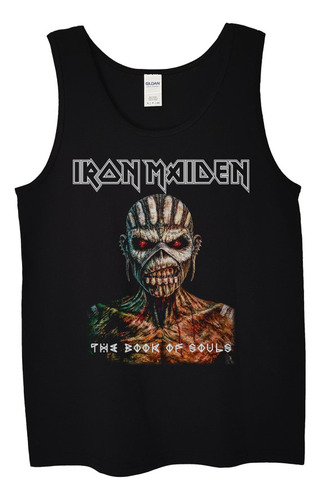 Polera Musculosa Iron Maiden The Book Cove Metal Abominatron