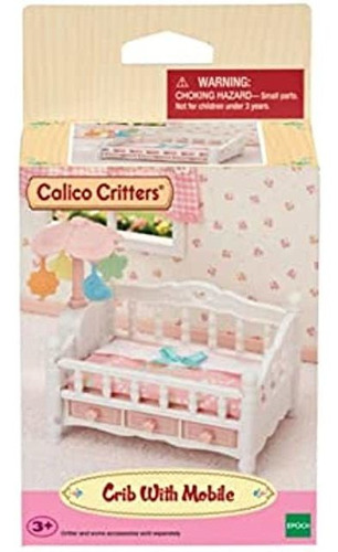 Calico Critters Juego De Muebles De Cuna Con Móvil, Para Ca