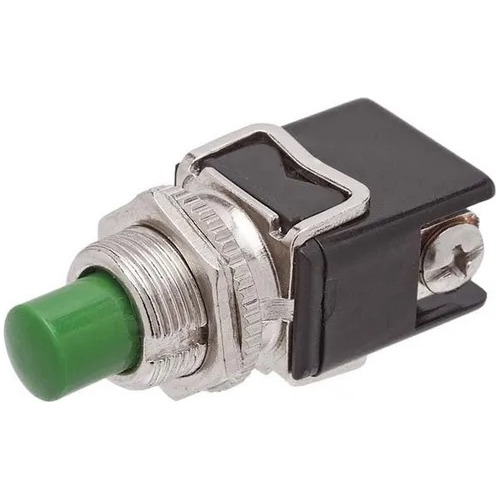 12 Chave Push Botão Verde 8a-125v 4a-250v Na 2t 39x17x17