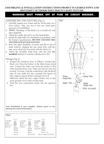 Livex Lighting 2354-06 Poste Al Aire Libre Con Pantallas De