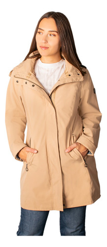 Chamarra Mujer Con Capucha Gabardina Softshell Greenlander