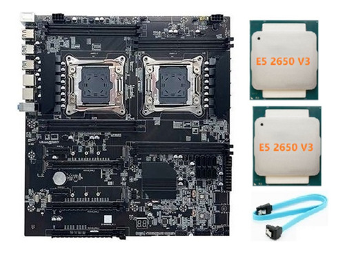 Placa Madre X99 De Doble Socket Lga2011-3, Soporte De Doble