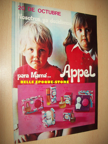 Antigua Publicidad Productos Para La Mujer Appel Perfumes