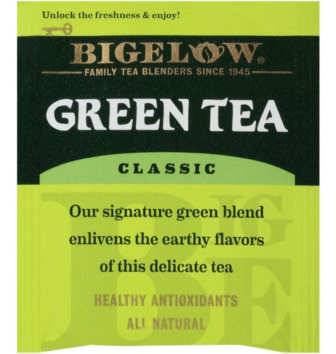Bigelow Té Verde Clásico 20 Bolsitas