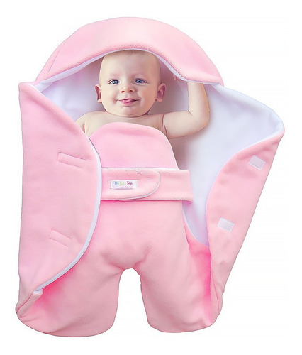 Imagen 2 de 3 de Porta Enfant Manta Doble Polar Abrigo Bebé Nómade 0-6 M+