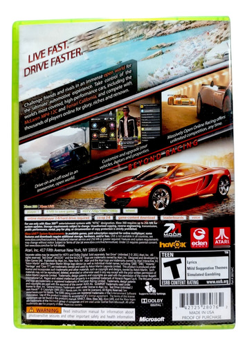Tdu 2 Test Drive Unlimited Xbox 360 En Español (Reacondicionado)