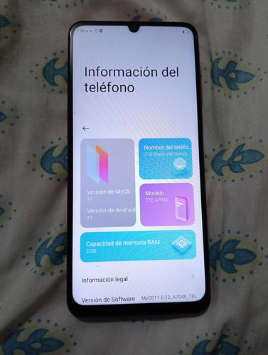 Zte Blade V40 Smart 64gb 3gb Ram 90hz Liberado Rojo Rojo (Usado)