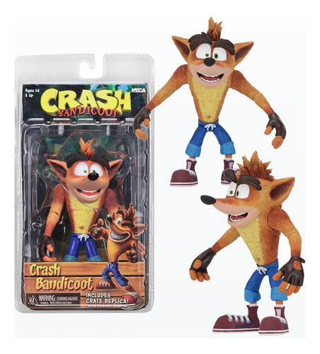 Figura De Acción De Neca Game Crash Bandicoot Sane Trilogy