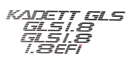 Emblemas Adesivos Chevrolet Kadett Gls 1.8 Efi Kdgls18