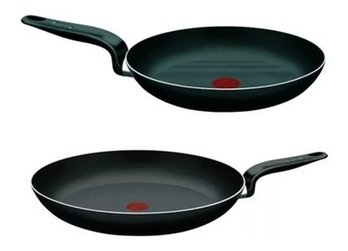 Imagen 1 de 3 de Set 2 Sartenes 30 Y 24cm Tefal Teflon Antiadherente Pratika