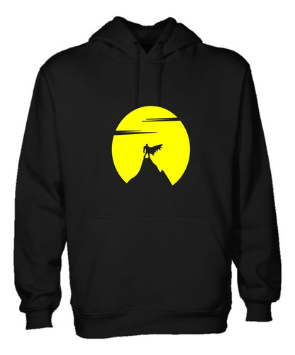 Sudadera Hoddie Silueta Amarilla Batman