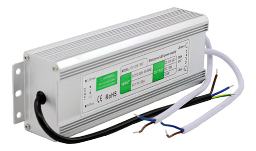 Fonte Blindada Bivolt Automática Ip67 Para Leds Piscinas 12volts 120w 10a 12v