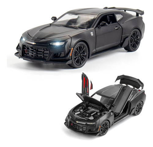 Chevrolet Camaro Miniatura Metal Carro Con Luz Y Sonido 1/24