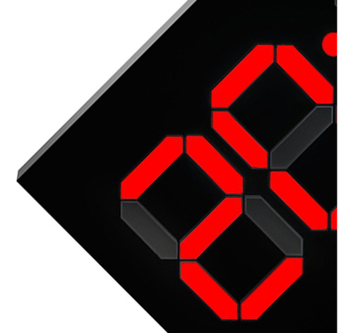 Reloj De Pared Led 3d Electrónico Escritorio Numeros Rojos