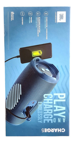 Parlante Bocina Portátil Jbl Charge 5 Bluetooth Ip67 Azul