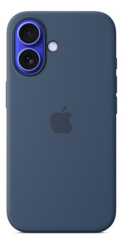 Capa Com Magsafe iPhone 16, Apple, Silicone Denim