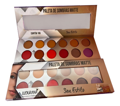 Paleta de sombras de ojos Ludurana Luxury, mate, 12 colores, maquillaje de ojos, múltiples colores
