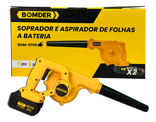 Bomder Bom-9709 Soprador De Folhas Com 2 Bateria 21v Aspirad