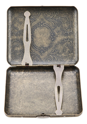 Estuche De Metal De Bronce Retro For Cigarrillos, Bolsillo