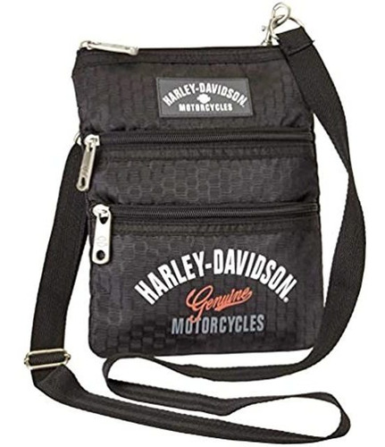 Harley Davidson (cross X-body Eslingas Dragon, Negro, Talla