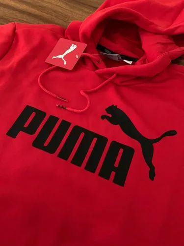 Sudadera puma roja mujer