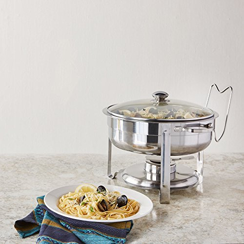 Chafer De Buffet Redondo De Acero Inoxidable Artisan Con Tap