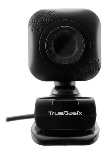 Cámara web TrueBasix TB-916776 SD 30FPS color negro