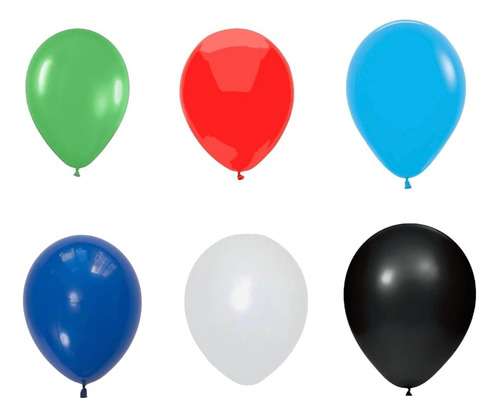 50 Pz Bolsa Globos Para Fiesta Adorno Decoracion Color Globo