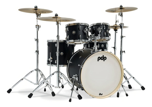 Bateria Con Bombo De 22 Pdp Spectrum Sin Hardware - Color Negro
