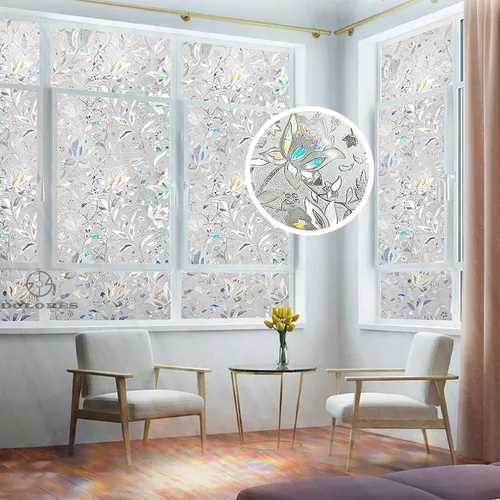 comprar 2m Tapiz Adherible Decora Ventanas Vitral Vinilo Cristal 3d