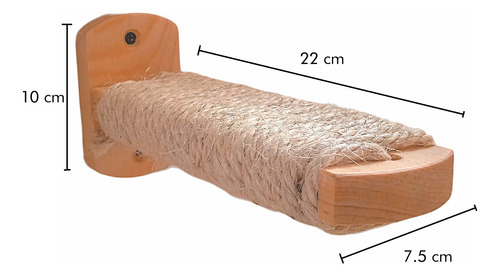Rascador Y Ejercicio Para Gatos Peldaños Y Escalones Pino Natural Sin Barniz