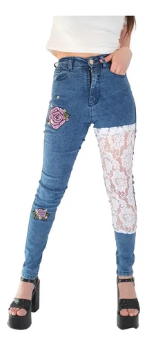 Pantalón Mujer Engomado Jean Jeans Chupín Excelente Calidad