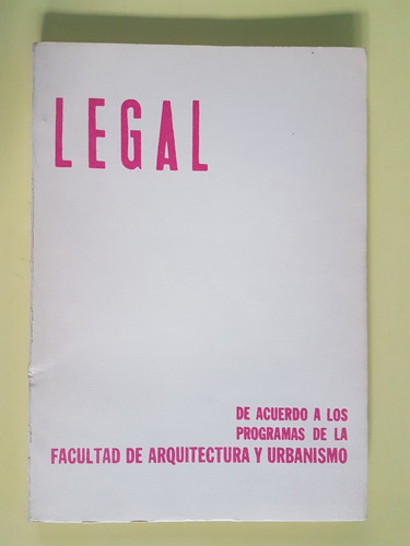 Legal - De Acuerdo A Los Programas De La Fau (uba)